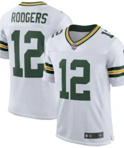 Aaron Rodgers Green Bay Packers Nike Vapor Elite Jersey - Kelly Green - Image 9