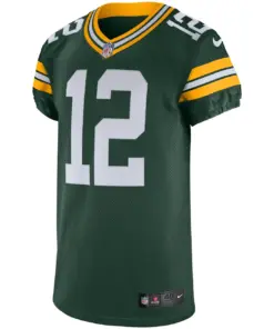 Aaron Rodgers Green Bay Packers Nike Vapor Elite Jersey - Kelly Green - Image 3