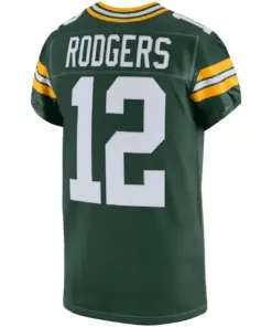 Aaron Rodgers Green Bay Packers Nike Vapor Elite Jersey - Kelly Green - Image 4