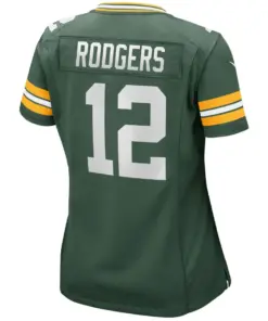 Aaron Rodgers Green Bay Packers Nike Women's Game Jersey - Kelly Green - Image 3