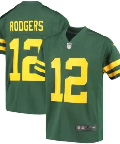 Aaron Rodgers Green Bay Packers Nike Youth Alternate Game Player Jersey - Kelly Green