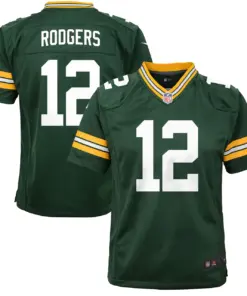 Aaron Rodgers Green Bay Packers Nike Youth Game Jersey - Kelly Green