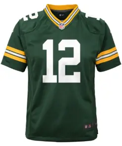 Aaron Rodgers Green Bay Packers Nike Youth Game Jersey - Kelly Green - Image 3
