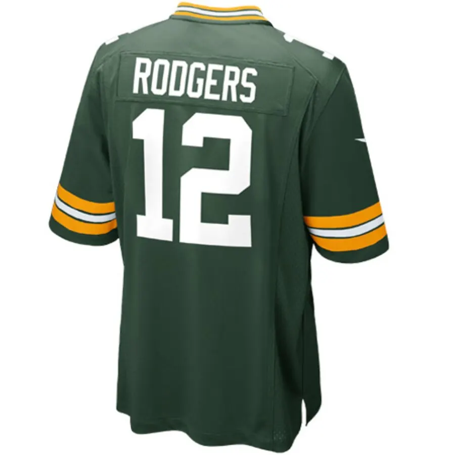 Aaron Rodgers Green Bay Packers Nike Youth Game Jersey - Kelly Green - Image 3