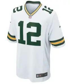 Aaron Rodgers Green Bay Packers Nike Youth Game Jersey - White - Image 2