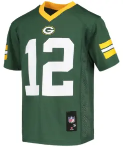 Aaron Rodgers Green Bay Packers Nike Youth Replica Player Jersey - Kelly Green - Image 3