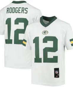 Aaron Rodgers Green Bay Packers Nike Youth Replica Player Jersey - Kelly Green - Image 5