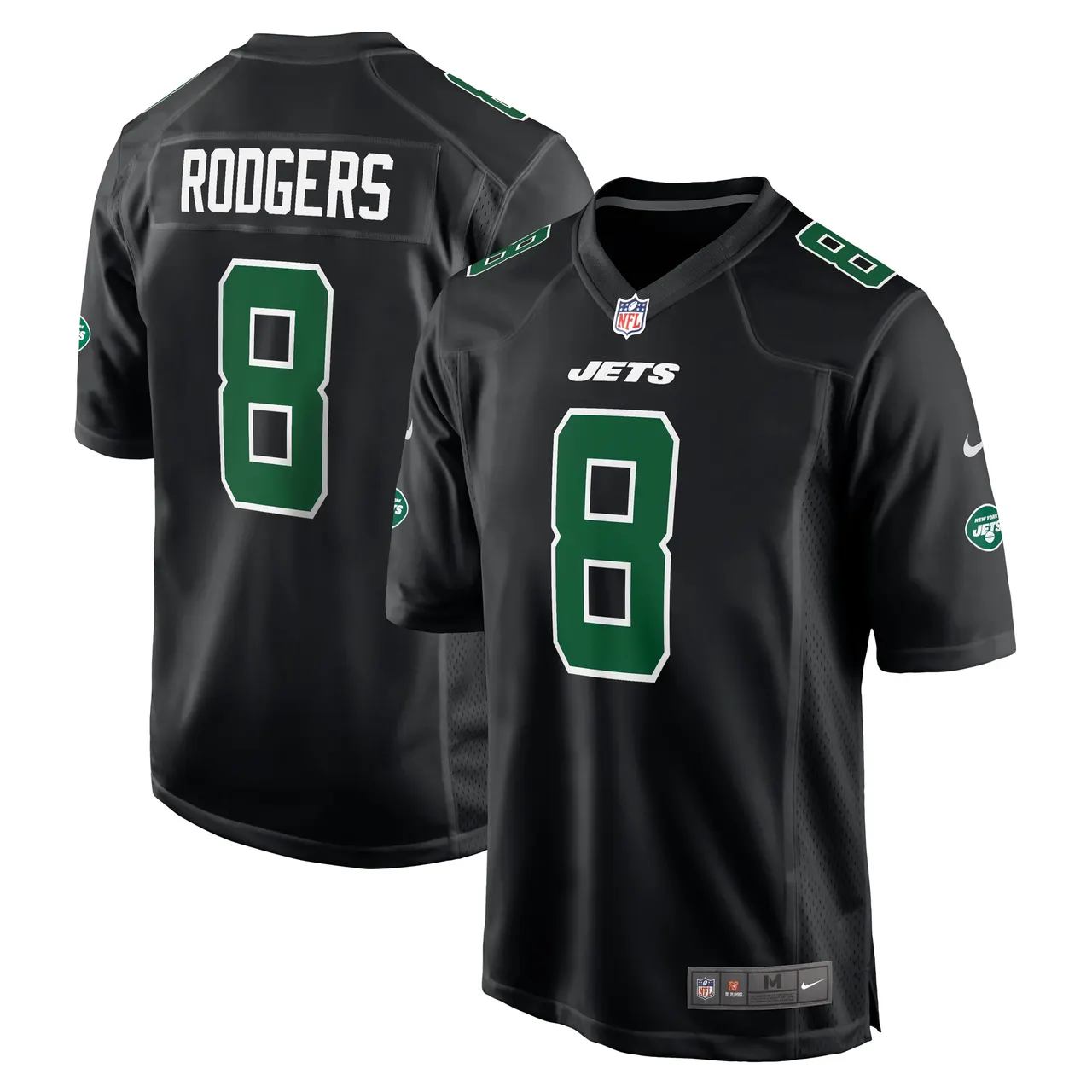 Aaron Rodgers New York Jets Nike Fashion Game Jersey - Black - Image 2