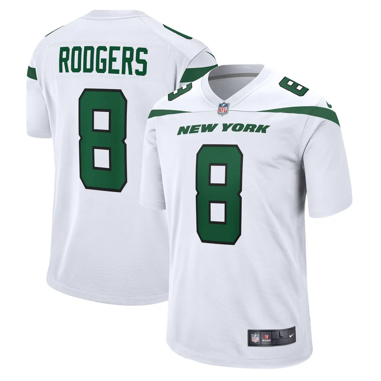 Aaron Rodgers New York Jets Nike Fashion Game Jersey - Black - Image 23