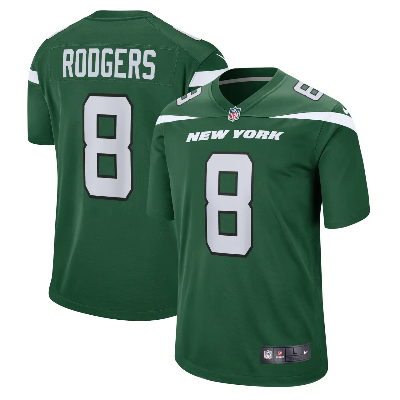 Aaron Rodgers New York Jets Nike Fashion Game Jersey - Black - Image 11