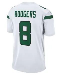 Aaron Rodgers New York Jets Nike Game Jersey - White - Image 4