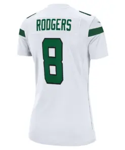 Aaron Rodgers New York Jets Nike Women's Game Jersey - Black - Image 10