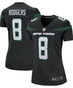 Aaron Rodgers New York Jets Nike Women's Game Jersey - White - Image 5