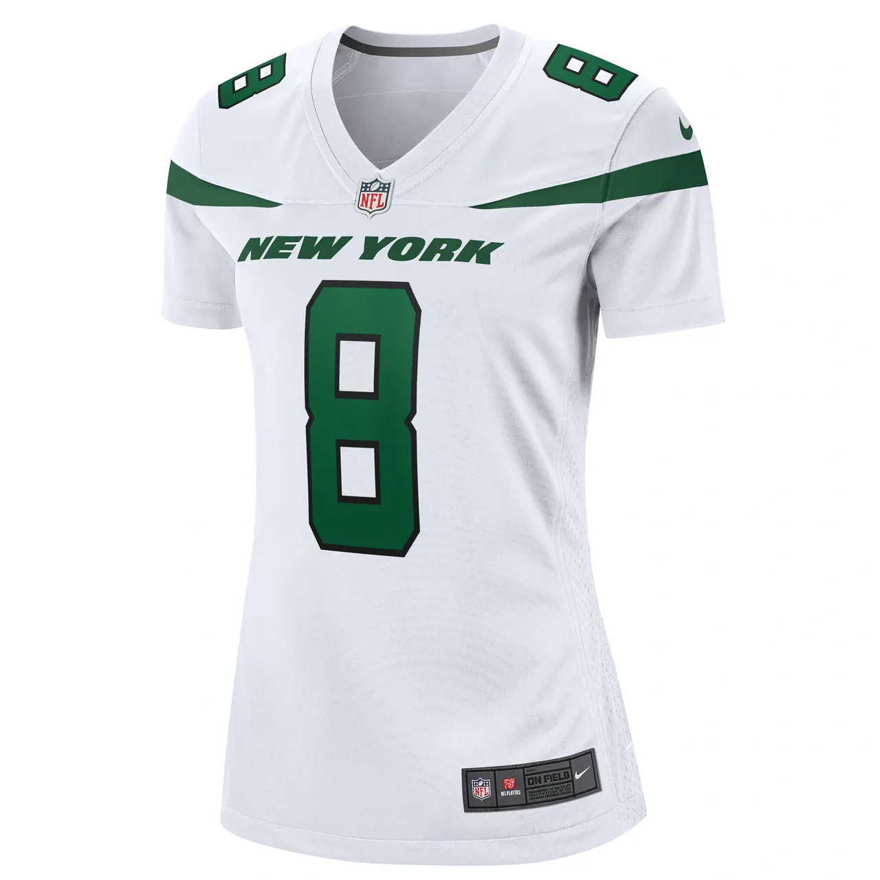 Aaron Rodgers New York Jets Nike Women's Game Jersey - White - Image 3