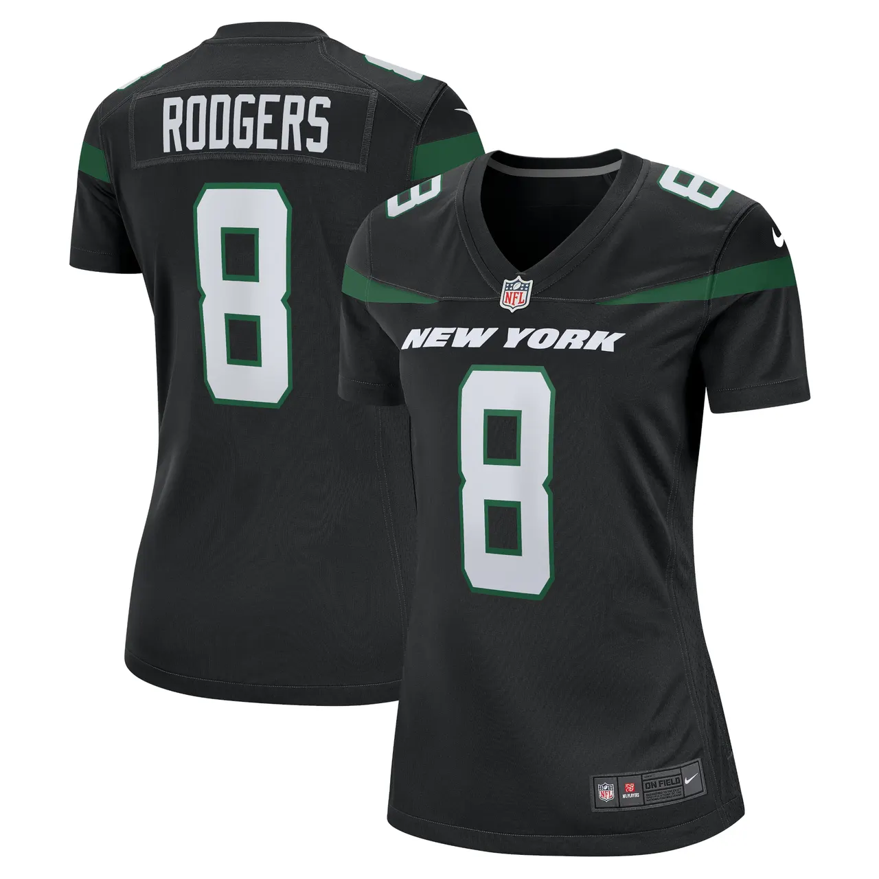 Aaron Rodgers New York Jets Nike Women's Game Jersey - White - Image 13