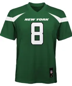 Aaron Rodgers New York Jets Nike Youth Replica Player Jersey - Gotham Green - Image 3