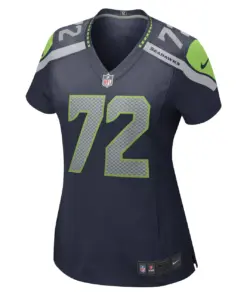 Abraham Lucas Seattle Seahawks Nike Women's Game Player Jersey - College Navy - Image 3