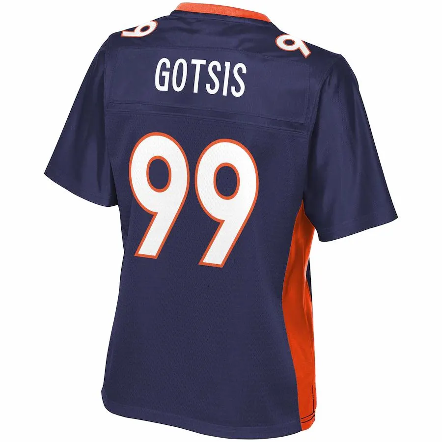 Adam Gotsis Denver Broncos NFL Pro Line Women's Alternate Player Jersey - Navy - Image 3