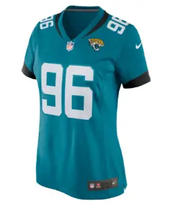 Adam Gotsis Jacksonville Jaguars Nike Women's Game Jersey - Teal - Image 3