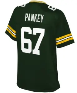 Adam Pankey Green Bay Packers NFL Pro Line Women's Team Player Jersey - Dark Green - Image 3