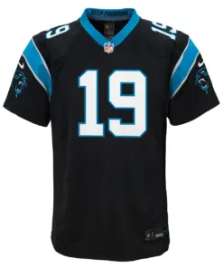Adam Thielen Carolina Panthers Nike Youth Game Jersey - Black - Image 3