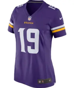 Alternative view of Adam Thielen Minnesota Vikings Nike Women's Game Jersey - Purple
