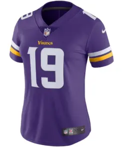 Alternative view of Adam Thielen Minnesota Vikings Nike Women's Vapor Untouchable Limited Jersey - Purple
