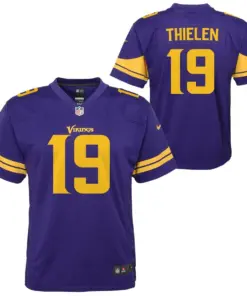 Adam Thielen Minnesota Vikings Nike Youth Alternate Color Rush Player Game Jersey - Purple
