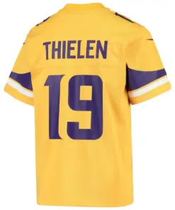 Adam Thielen Minnesota Vikings Nike Youth Inverted Game Jersey - Gold - Image 3
