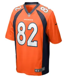 Adam Trautman Denver Broncos Nike Team Game Jersey - Orange - Image 3