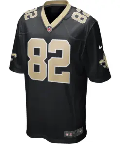 Adam Trautman New Orleans Saints Nike Game Jersey - Black - Image 3
