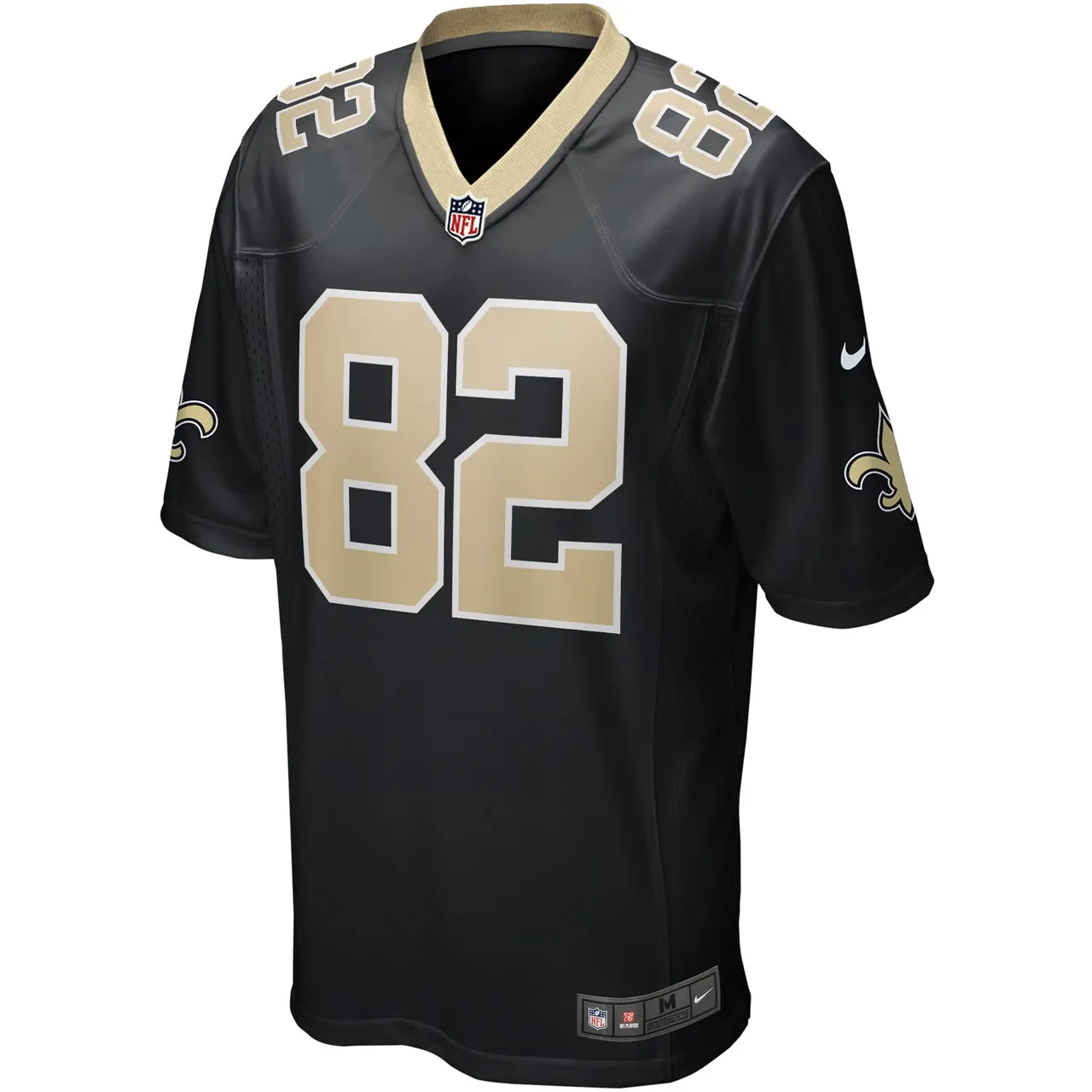 Adam Trautman New Orleans Saints Nike Game Jersey - Black - Image 3