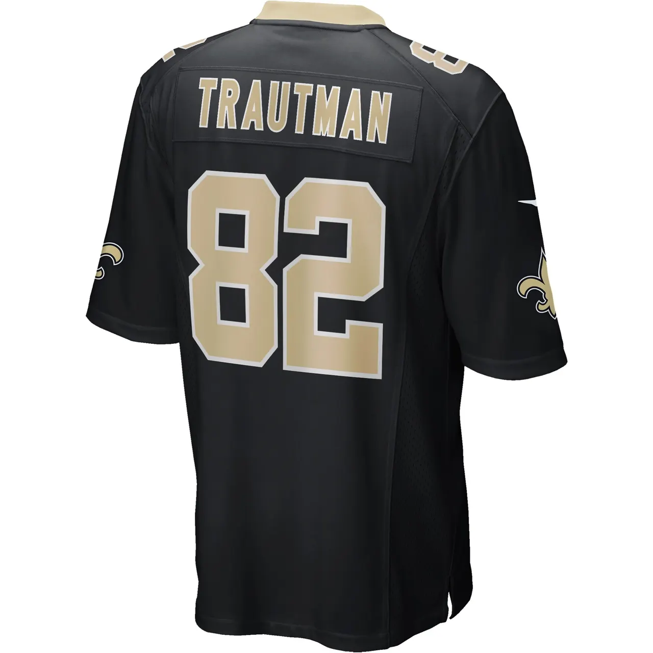Adam Trautman New Orleans Saints Nike Game Jersey - Black - Image 4
