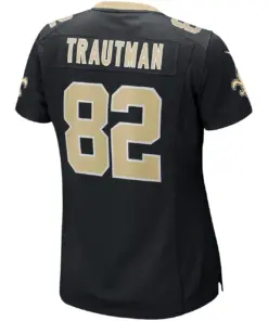 Adam Trautman New Orleans Saints Nike Women's Game Jersey - Black - Image 4