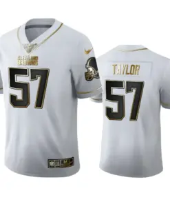 Adarius Taylor Cleveland Browns Nike 100th Season Golden Edition Jersey - White