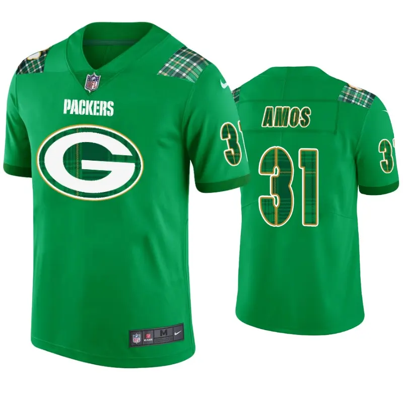 Adrian Amos Green Bay Packers Nike St. Patrick's Day Jersey - Kelly Green