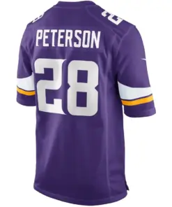 Adrian Peterson Minnesota Vikings Nike Youth Team Color Game Jersey - Purple - Image 3