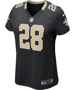 Alternative view of Adrian Peterson New Orleans Saints Nike Women's Game Jersey - Black