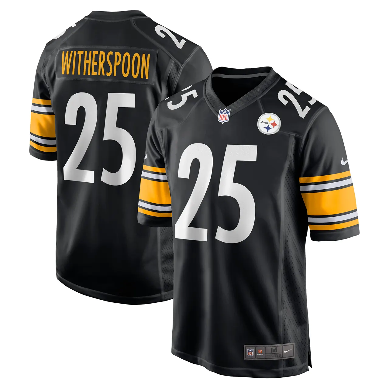 Ahkello Witherspoon Pittsburgh Steelers Nike Game Jersey - Black - Image 2