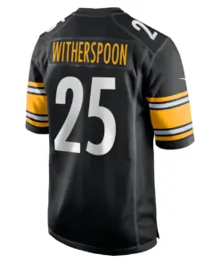Ahkello Witherspoon Pittsburgh Steelers Nike Game Jersey - Black - Image 4