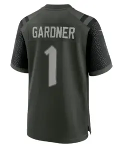 Ahmad Sauce Gardner New York Jets Nike 2025 Rivalries Collection Game Jersey - Gotham Green - Image 3