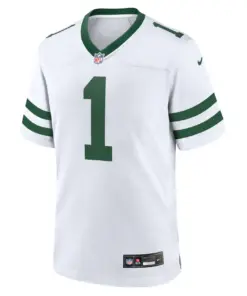Ahmad Sauce Gardner New York Jets Nike Legacy Player Game Jersey - White - Image 3