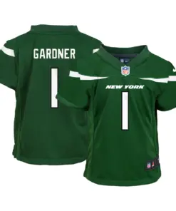 Alternative view of Ahmad Sauce Gardner New York Jets Nike Preschool Game Jersey - Kelly Green