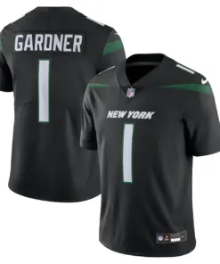 Alternative view of Ahmad Sauce Gardner New York Jets Nike Vapor Untouchable Limited Jersey - Black