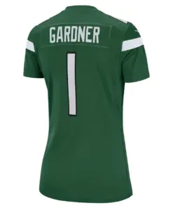 Ahmad Sauce Gardner New York Jets Nike Women's Game Jersey - Kelly Green - Image 4