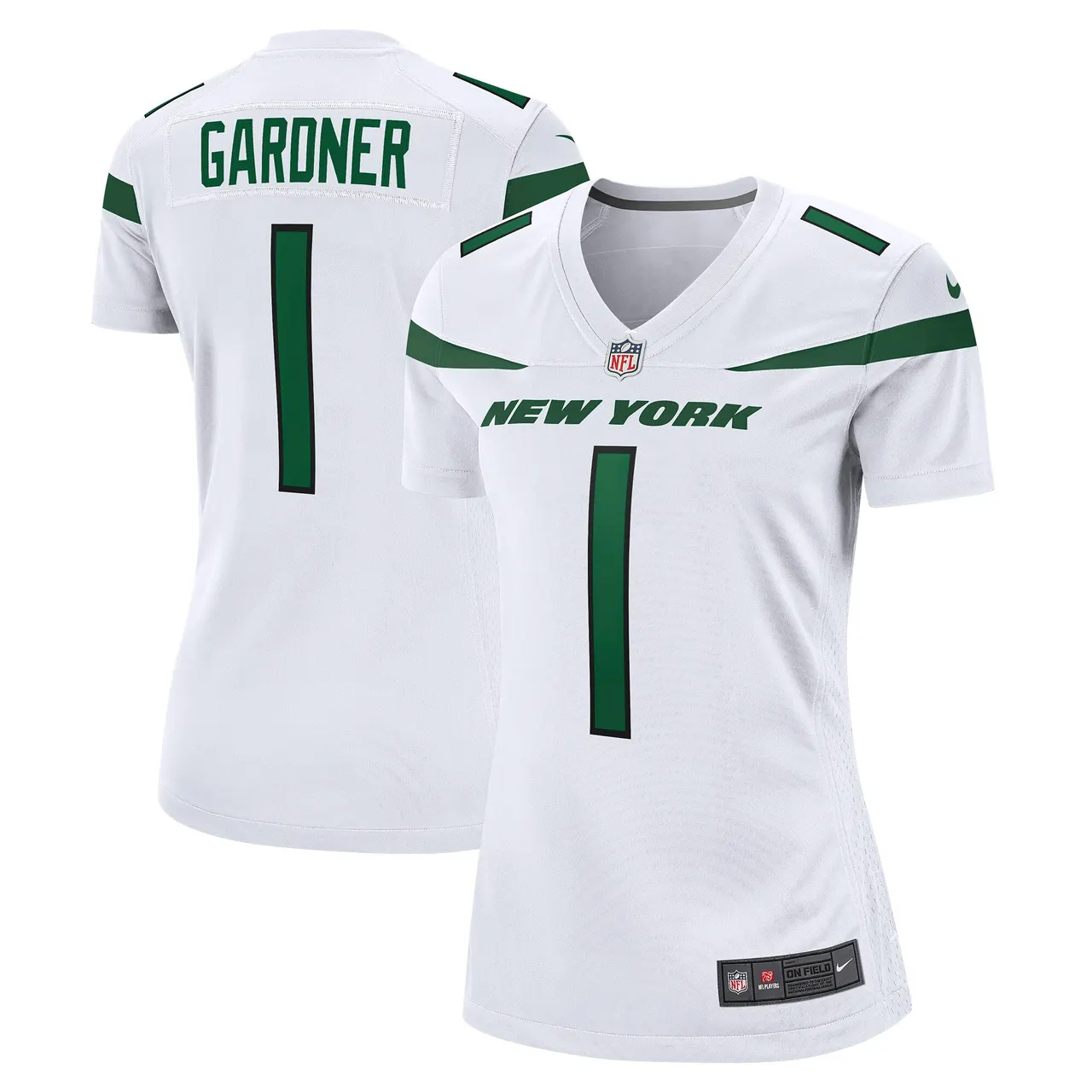 Ahmad Sauce Gardner New York Jets Nike Women's Game Jersey - White - Image 2