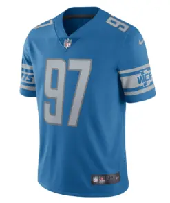 Aidan Hutchinson Detroit Lions Nike Alternate Team Vapor Limited Jersey - Steel - Image 6