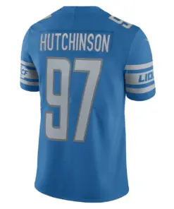 Aidan Hutchinson Detroit Lions Nike Alternate Team Vapor Limited Jersey - Steel - Image 7