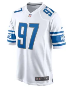Aidan Hutchinson Detroit Lions Nike Player Game Jersey - Royal Blue - Image 6