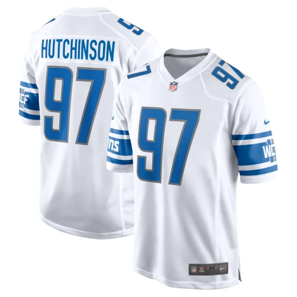 Aidan Hutchinson Detroit Lions Nike Player Game Jersey - Royal Blue - Image 15
